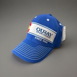 Ouray Sportswear Classic Cotton Trucker Ballcap Hat Cap Men Blue White NEW‎